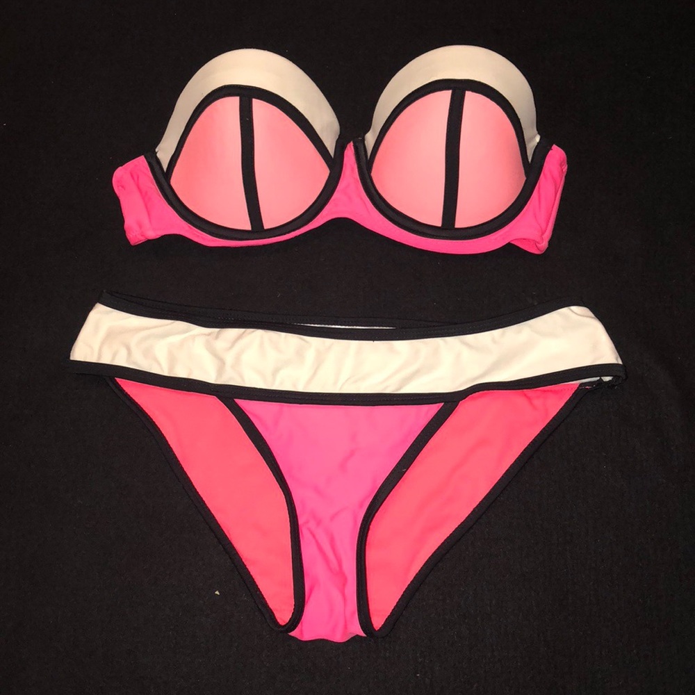 Strapless Two-Piece Bathing Suit